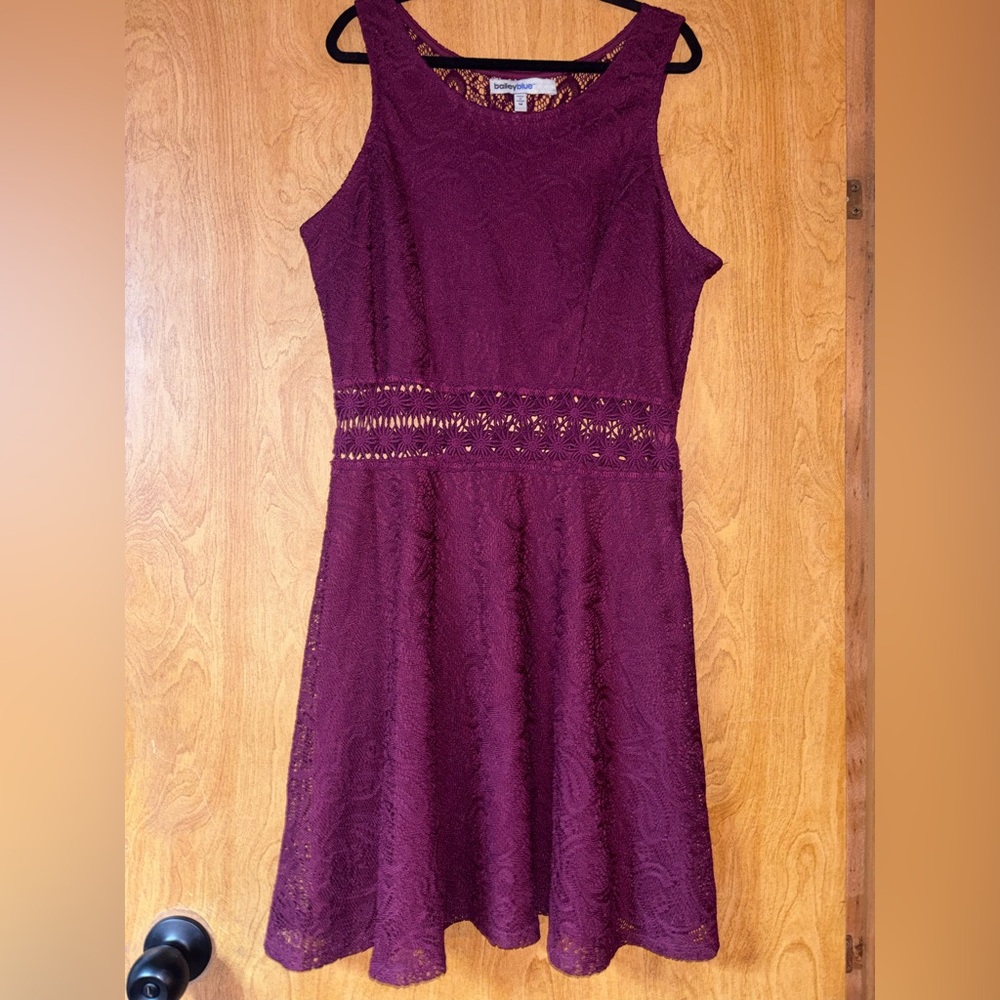 Burgundy dress
